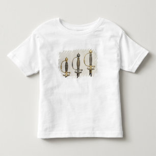 Camiseta De Bebé Puños de tres espadas francesas: uno de acero