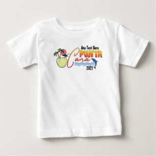 Camiseta De Bebé Punta Cana Vacation Beach Personalizado en Materia