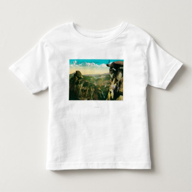 Camiseta De Bebé Punto del glaciar, media bóveda, y valle de (Anverso)