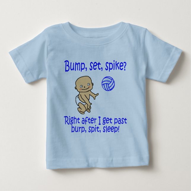 Camiseta De Bebé Punto determinado del topetón de VolleyChick (Anverso)