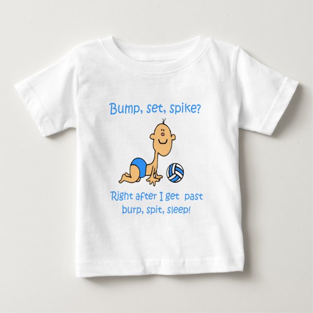Camiseta De Bebé Punto determinado del topetón de VolleyChick (Anverso)