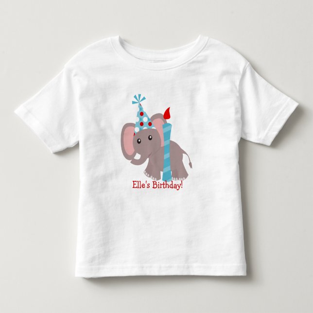 Camiseta De Bebé Puntos elefantes (Anverso)