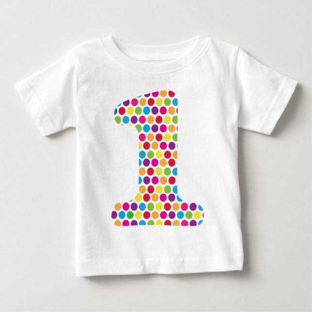 Camiseta De Bebé Puntos felices (Anverso)