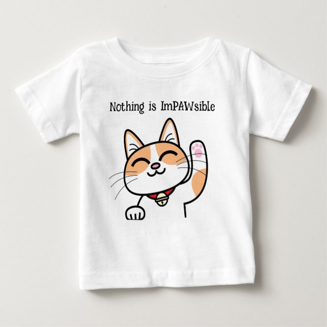 Camiseta De Bebé Puntuaciones de eslóganes gatos bastante positivas (Anverso)