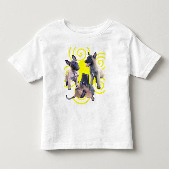 Camiseta De Bebé puppies malinense (Anverso)