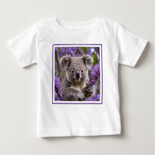Camiseta De Bebé Purple Jacaranda Koala Bear,