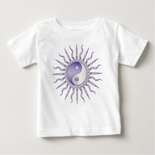 Camiseta De Bebé Purple Starburst Yin Yang