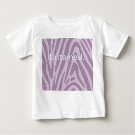 Camiseta De Bebé Purple zebra print bag