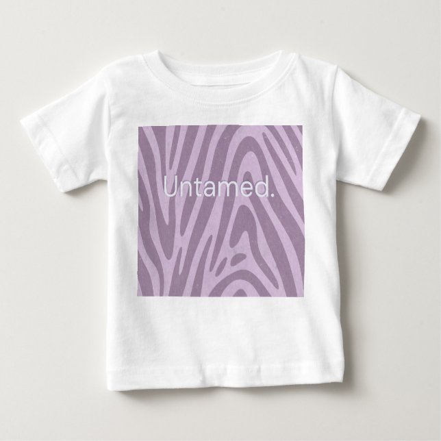 Camiseta De Bebé Purple zebra print bag (Anverso)