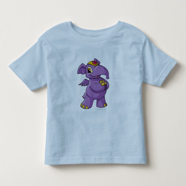 Camiseta De Bebé Púrpura de Elephante (Anverso)