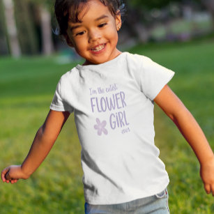 Camiseta De Bebé Púrpura, soy la chica de flor más linda de la hist