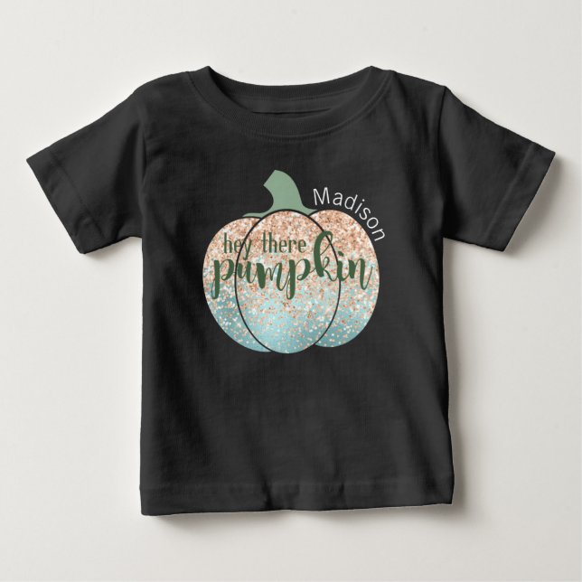 Camiseta De Bebé Purpurina de Halloween Fun Fall (Anverso)