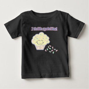 Camiseta De Bebé purpurina divertida magdalena