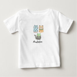 Camiseta De Bebé Purrfection Cute Kawaii Pattern Cats Art