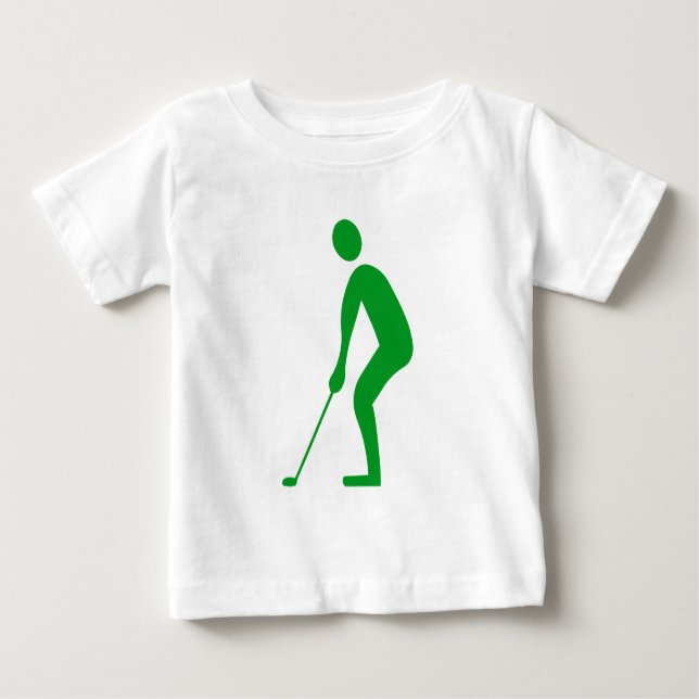 Camiseta De Bebé Putting - Grass Green (Anverso)