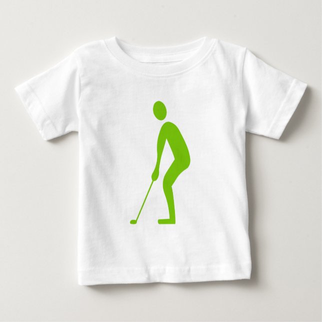 Camiseta De Bebé Putting - Martian Green (Anverso)