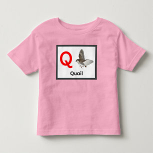 Camiseta De Bebé Q es para Quail T-Shirt