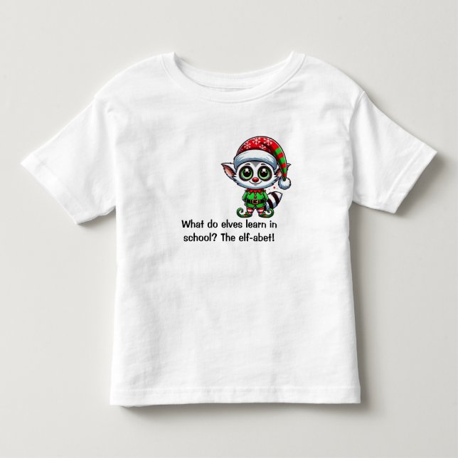 Camiseta De Bebé ¿Qué aprenden los elfos en la escuela? (Anverso)