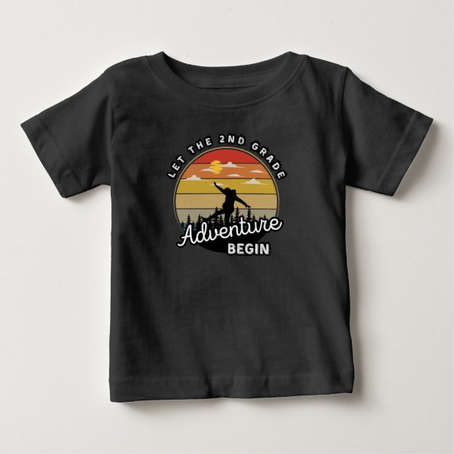 Camiseta De Bebé Que comience la aventura de 2º grado de vuelta al  (Anverso)