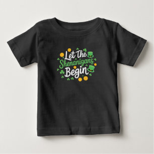 Camiseta De Bebé Que Comiencen Las Travesuras Divertido Día De San 