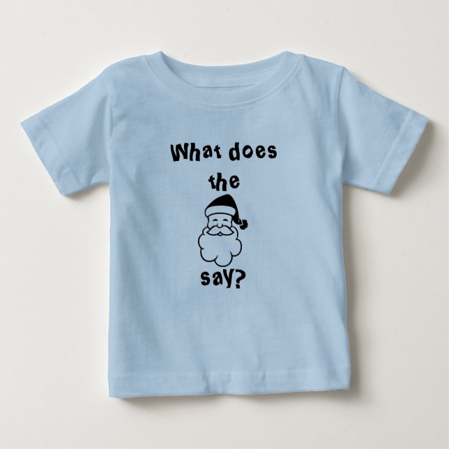 Camiseta De Bebé ¿Qué dice el Santa Claus? (Anverso)