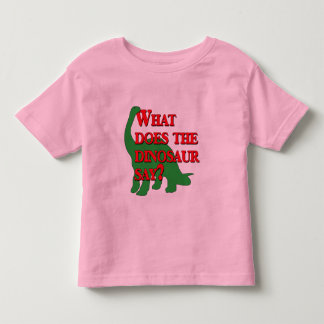 Camiseta De Bebé ¿Qué hace el dinosaurio dice?