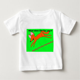Camiseta De Bebé ¿Qué hace el zorro dice?