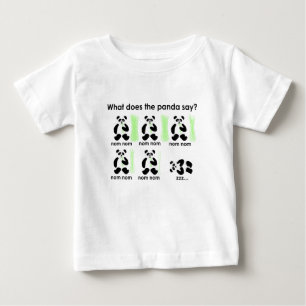 Camiseta De Bebé ¿Qué hace la panda dice?