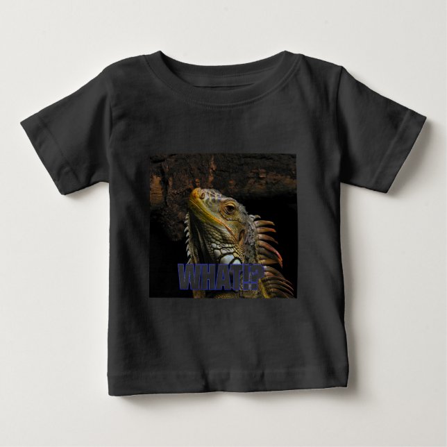 Camiseta De Bebé ¿¡Qué!? Iguana (Anverso)