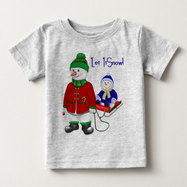 Camiseta De Bebé Que La Nieve (Anverso)