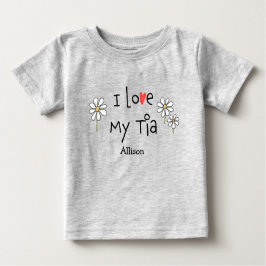 Camiseta De Bebé Qué moda me encanta mi Tia Baby Tee