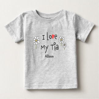 Camiseta De Bebé Qué moda me encanta mi Tia Baby Tee