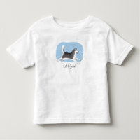 "¡Que nieve!" Diseño de perro alegre