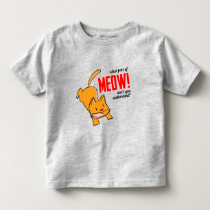Camiseta De Bebé ¿Qué parte de miau no entiendes?