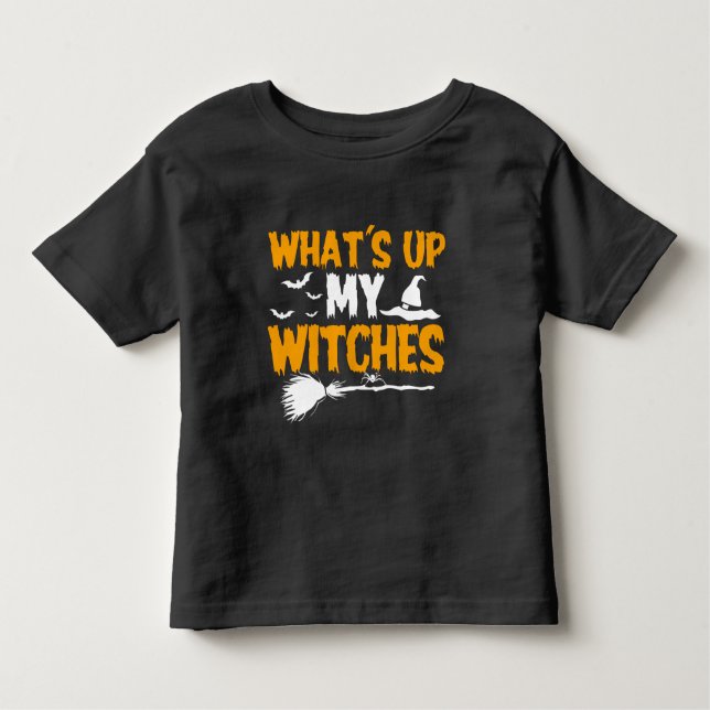 Camiseta De Bebé Qué pasa con mis brujas | Halloween (Anverso)