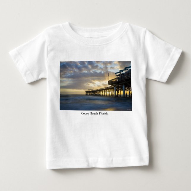 Camiseta De Bebé Qué Playa De Cacao (Anverso)