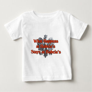 Camiseta De Bebé Qué sucede en las estancias de Babcia en Babcia