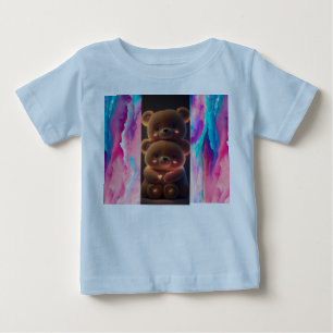 Camiseta De Bebé Qué tal "Teddy Love: Camiseta bebé con Adorable