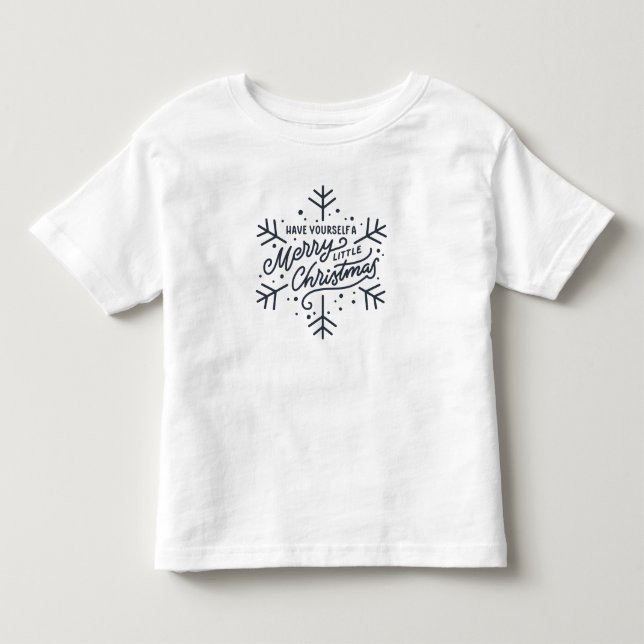 Camiseta De Bebé Que tengas unos buenos Navidades - Copo de nieve (Anverso)