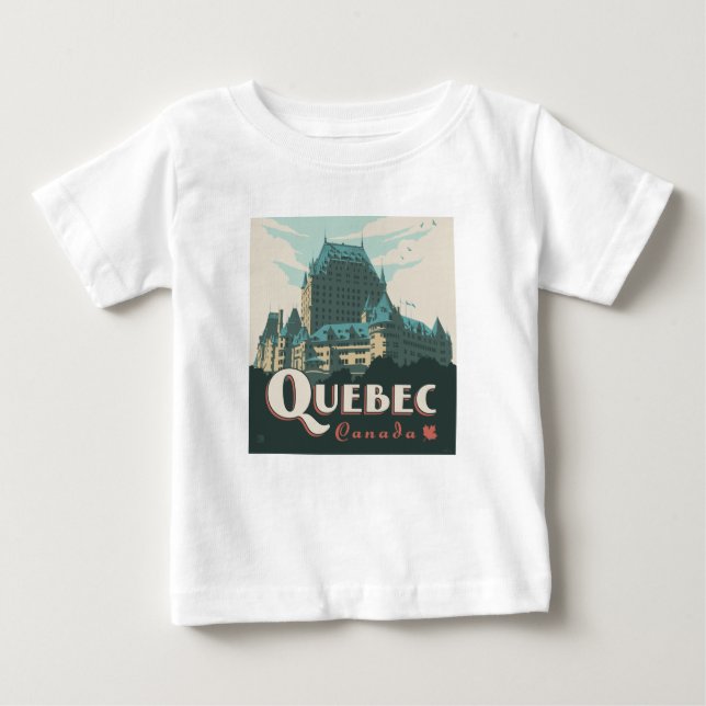 Camiseta De Bebé Quebec Canadá | Château Frontenac (Anverso)