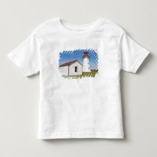 Camiseta De Bebé   Quebec, Canadá. Faro Cap D'Espoir.