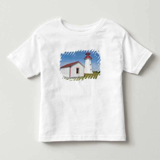Camiseta De Bebé Quebec, Canadá. Faro de Cap D'Espoir. (Anverso)