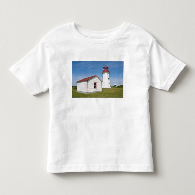 Camiseta De Bebé Quebec, Canadá. Faro de Cap D'Espoir. (Anverso)
