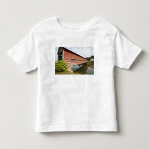 Camiseta De Bebé Quebec, Canadá. Puente cubierto de Galipeault en