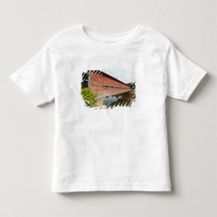 Camiseta De Bebé   Quebec, Canadá. Puente cubierto Galipeault en