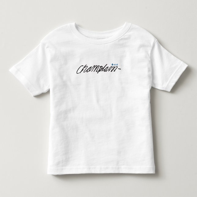 Camiseta De Bebé Québec Samuel de Champlain 1608 Firma Francés (Anverso)