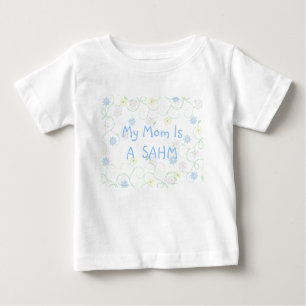 Camiseta De Bebé Quédate en casa mamá SAHM
