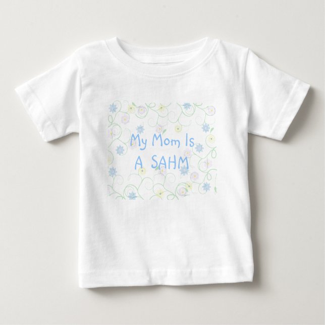 Camiseta De Bebé Quédate en casa mamá SAHM (Anverso)