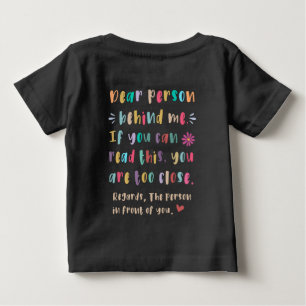 Camiseta De Bebé Querida persona detrás de mí, si puedes leer este