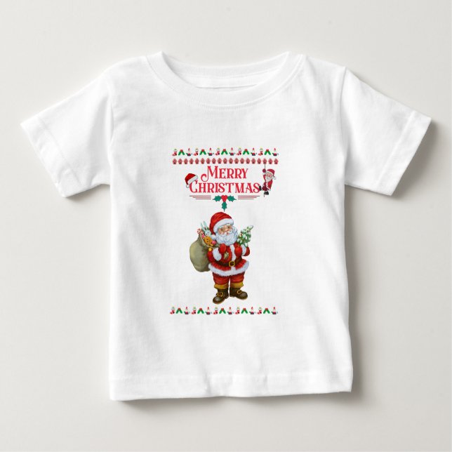 Camiseta De Bebé Querida santa | Navidades casados 2024 (Anverso)